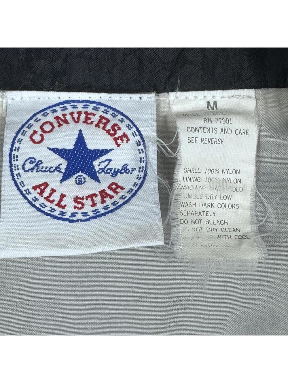 Converse Chuck Taylor All Star Colorblock Nylon Windbreaker Jacket Size M View 2
